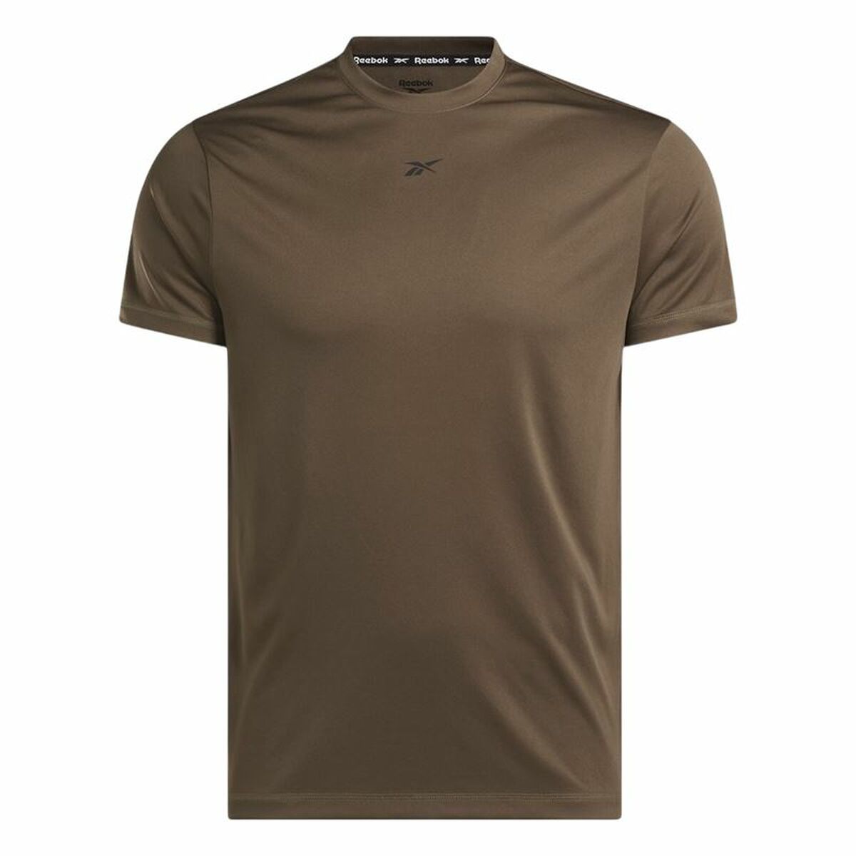 Menâs Short Sleeve T-Shirt Reebok Id Train Ss Tech Tee Brown Light brown Menâs Short Sleeve T-Shirt Reebok Id Train Ss Tech Tee Brown Light brown
