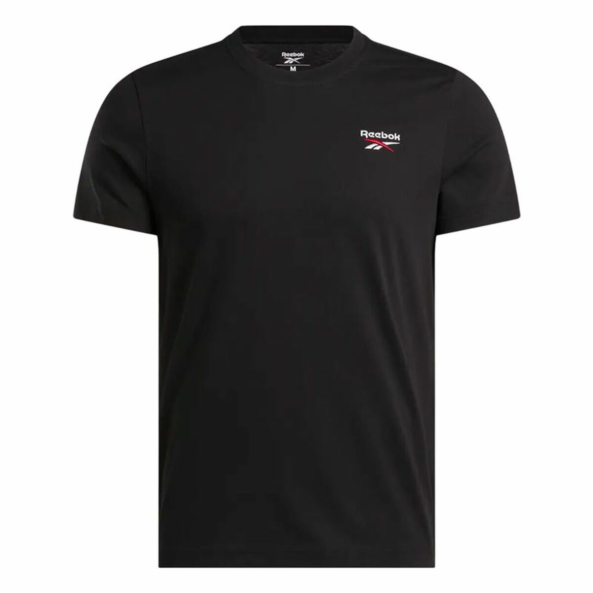 Menâs Short Sleeve T-Shirt Reebok Identity Smal Black Menâs Short Sleeve T-Shirt Reebok Identity Smal Black