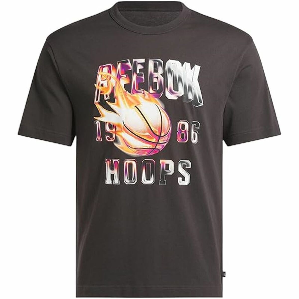 Menâs Short Sleeve T-Shirt Reebok Gs Basketball On Fir Black Menâs Short Sleeve T-Shirt Reebok Gs Basketball On Fir Black