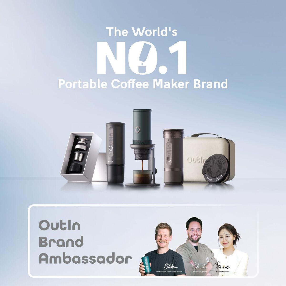 Universal support Outin OUTINSTAND Black