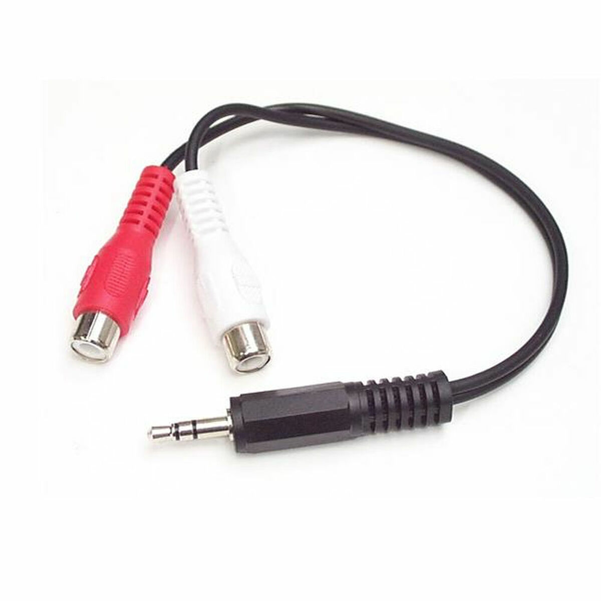 Audio Jack to RCA Cable Startech MUMFRCA Black 0,15 m Audio Jack to RCA Cable Startech MUMFRCA Black 0,15 m