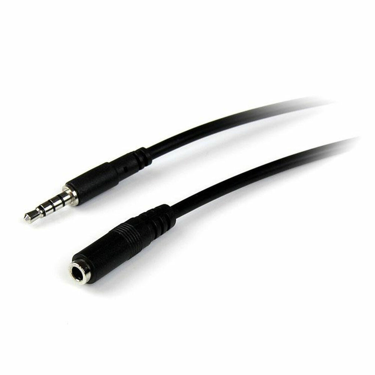 Jack Extension Cable (3.5 mm) Startech MUHSMF2M (2 m) Black Jack Extension Cable (3.5 mm) Startech MUHSMF2M (2 m) Black