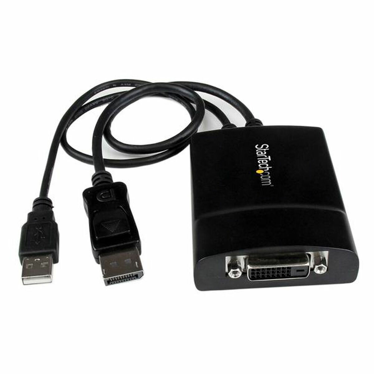 DisplayPort to DVI Adapter Startech DP2DVID2 Black DisplayPort to DVI Adapter Startech DP2DVID2 Black