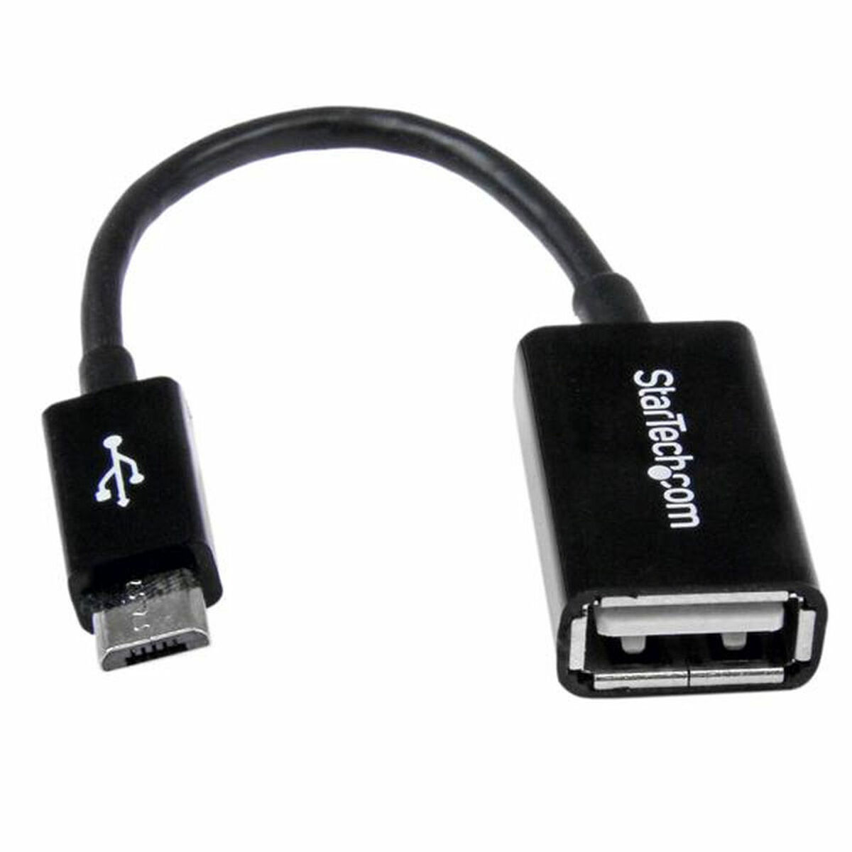 Cable Micro USB Startech UUSBOTG USB A Micro USB B Black Cable Micro USB Startech UUSBOTG USB A Micro USB B Black