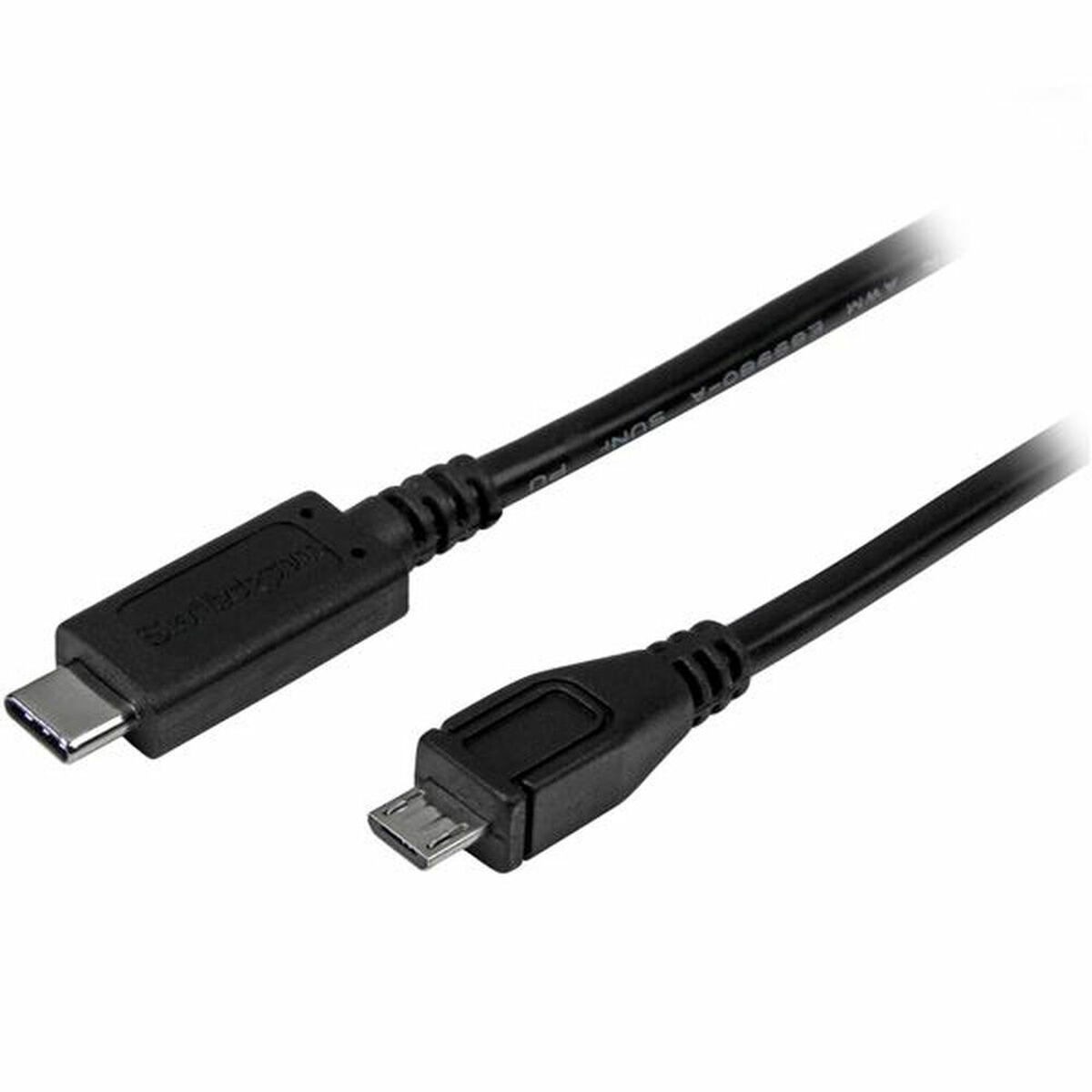 USB C to Micro USB 2.0 Adapter Startech USB2CUB1M USB C Black 1 m USB C to Micro USB 2.0 Adapter Startech USB2CUB1M USB C Black 1 m