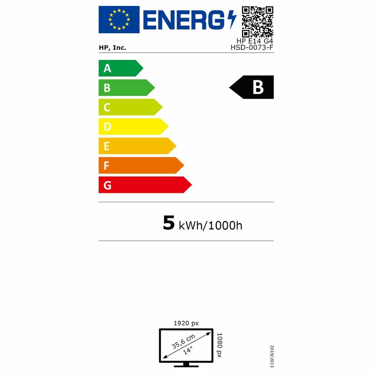 Monitor HP 1B065AA#ABB 14″