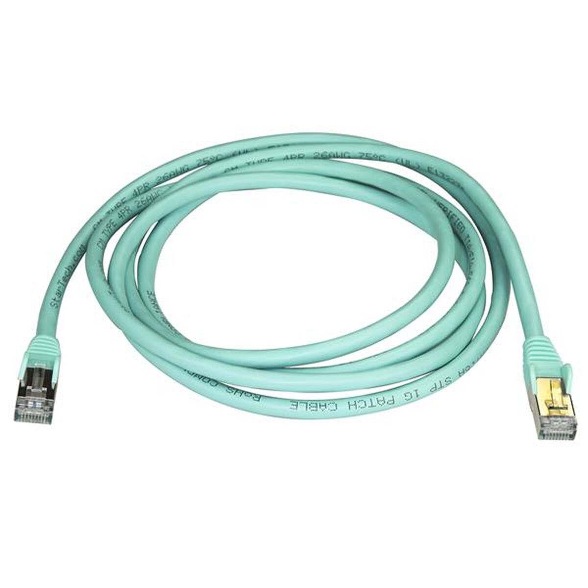 UTP Category 6 Rigid Network Cable Startech 6ASPAT2MAQ 2 m Blue Turquoise UTP Category 6 Rigid Network Cable Startech 6ASPAT2MAQ 2 m Blue Turquoise