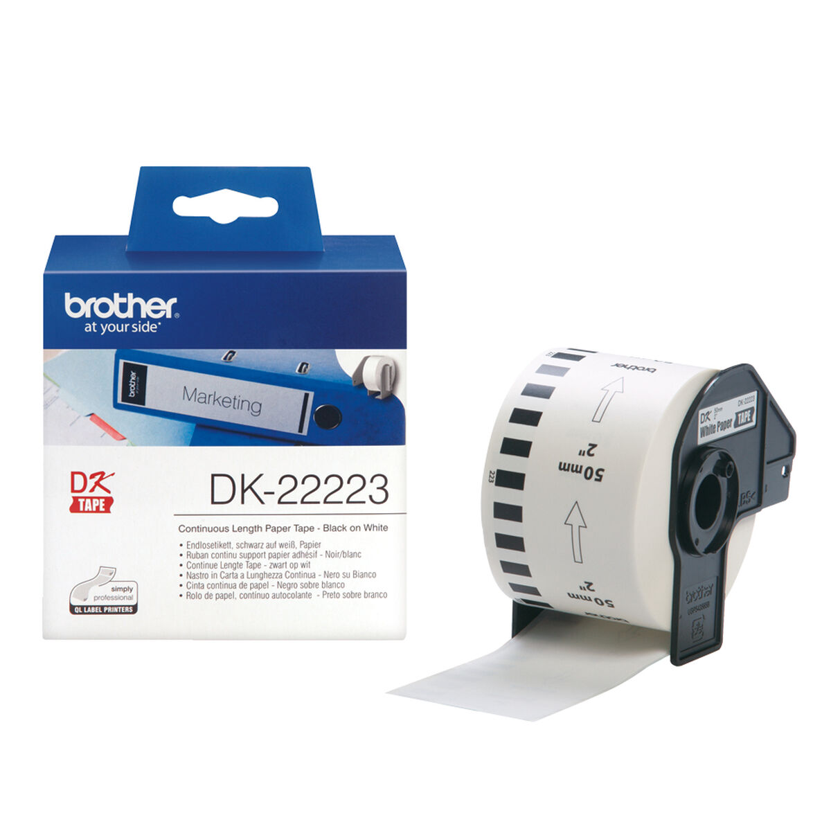 Printer Labels Brother DK-22223 White Printer Labels Brother DK-22223 White