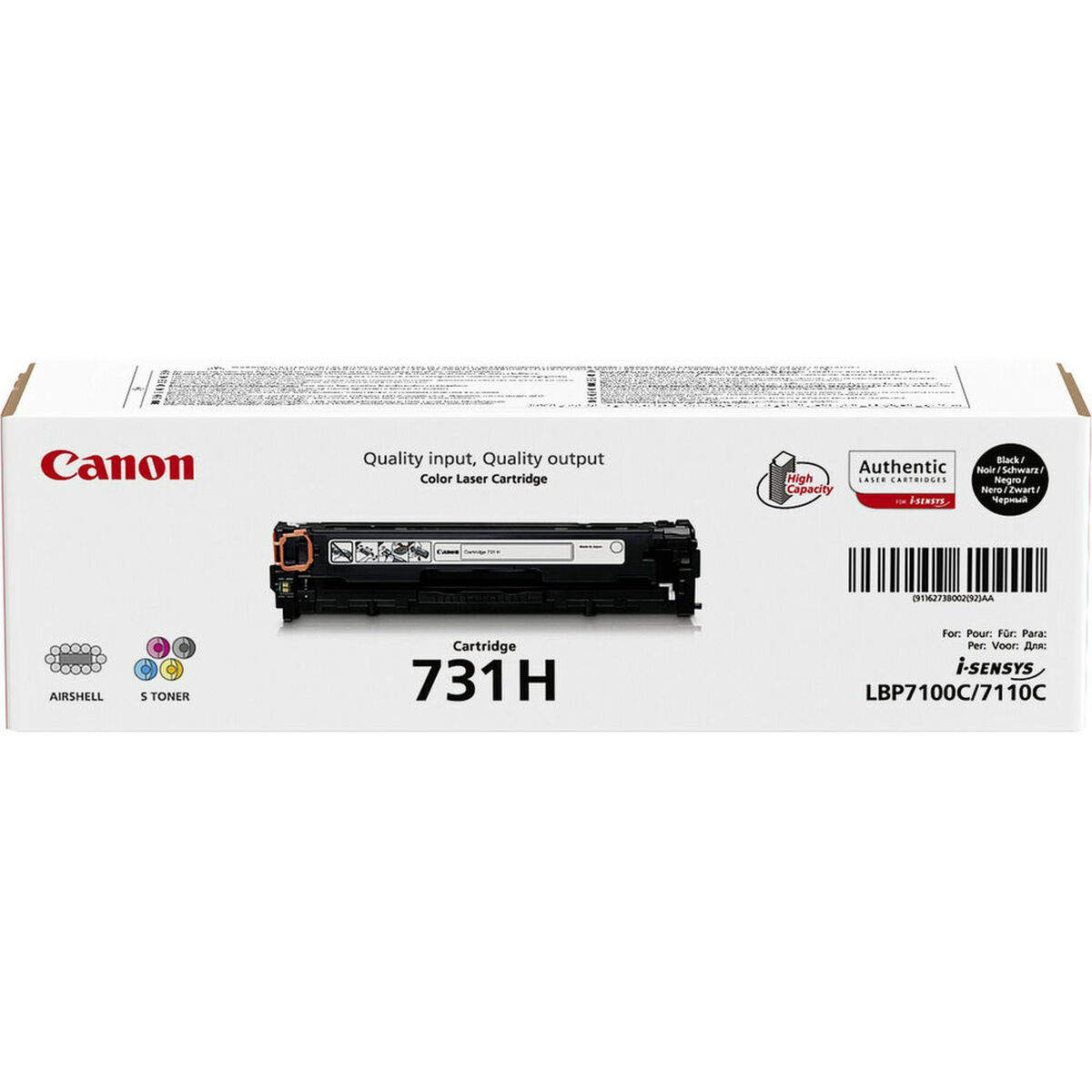 Toner Canon 731H Black Toner Canon 731H Black