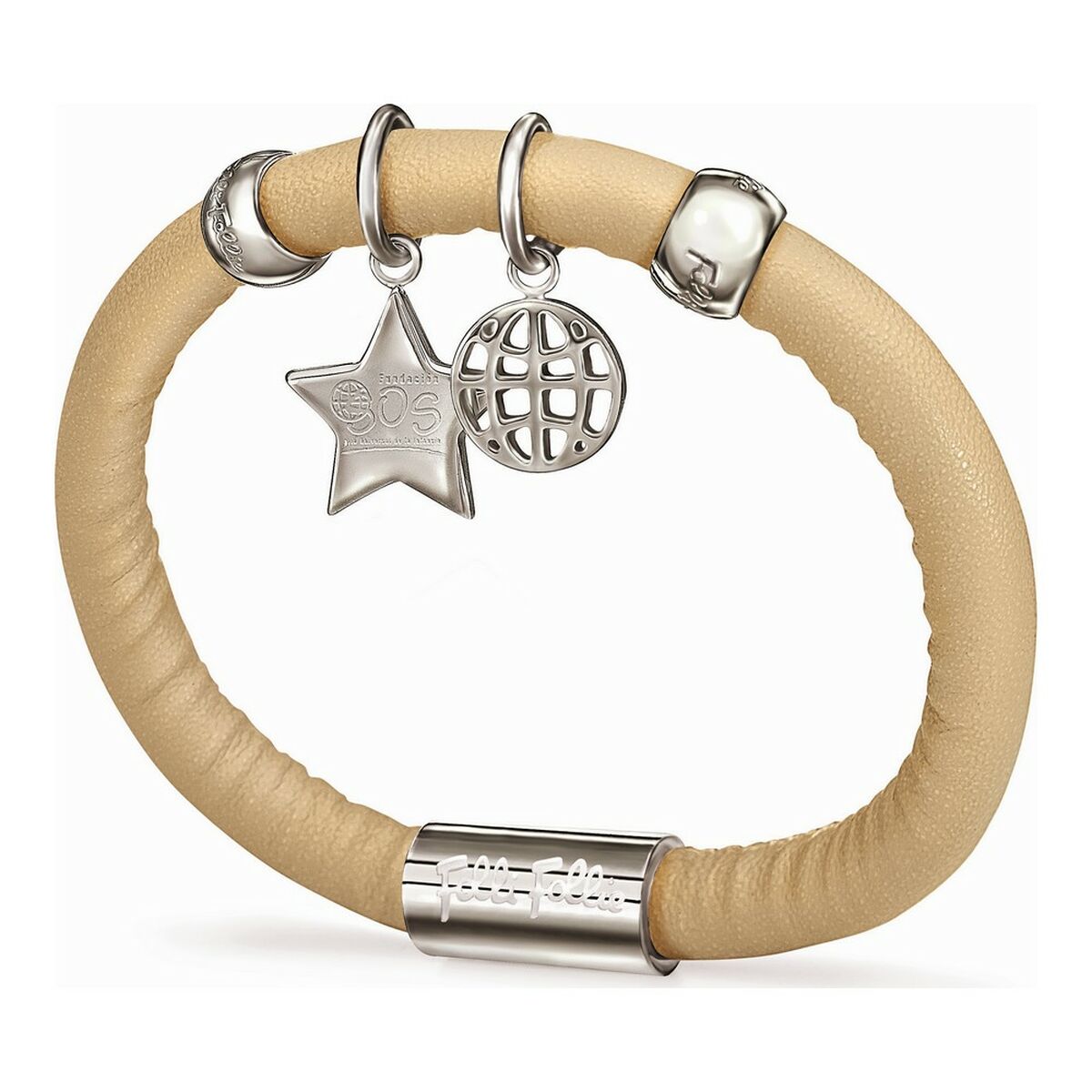 Ladies’ Bracelet Folli Follie 1B13F046 16 cm