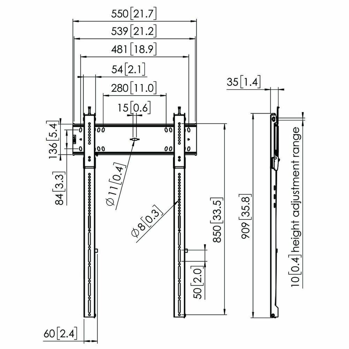 TV Mount Vogel’s 7368150 43″ 100″ 100 kg