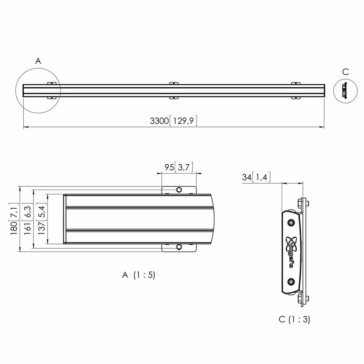 TV Mount Vogel’s PFB3433B