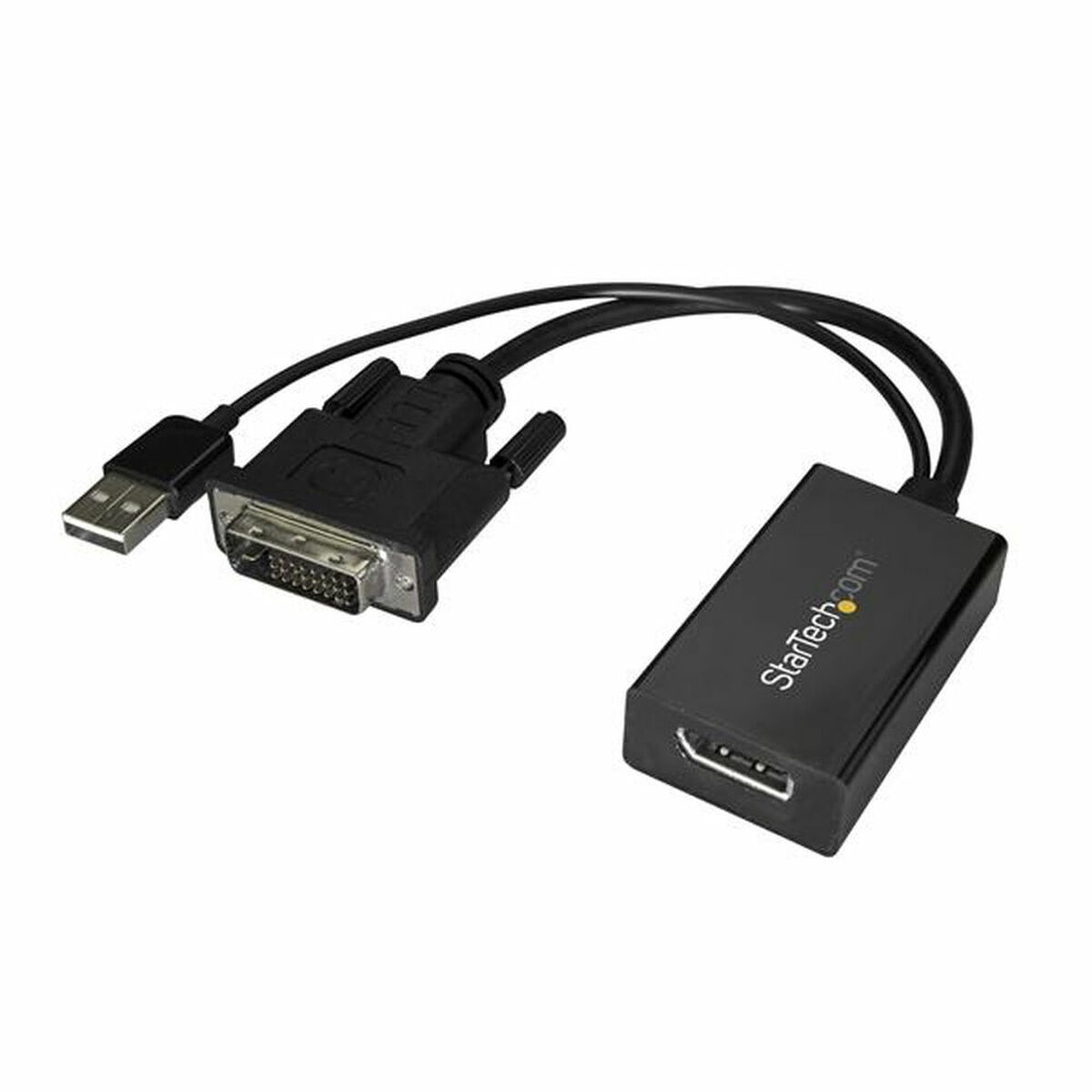 DisplayPort to DVI Adapter Startech DVI2DP2 Black DisplayPort to DVI Adapter Startech DVI2DP2 Black