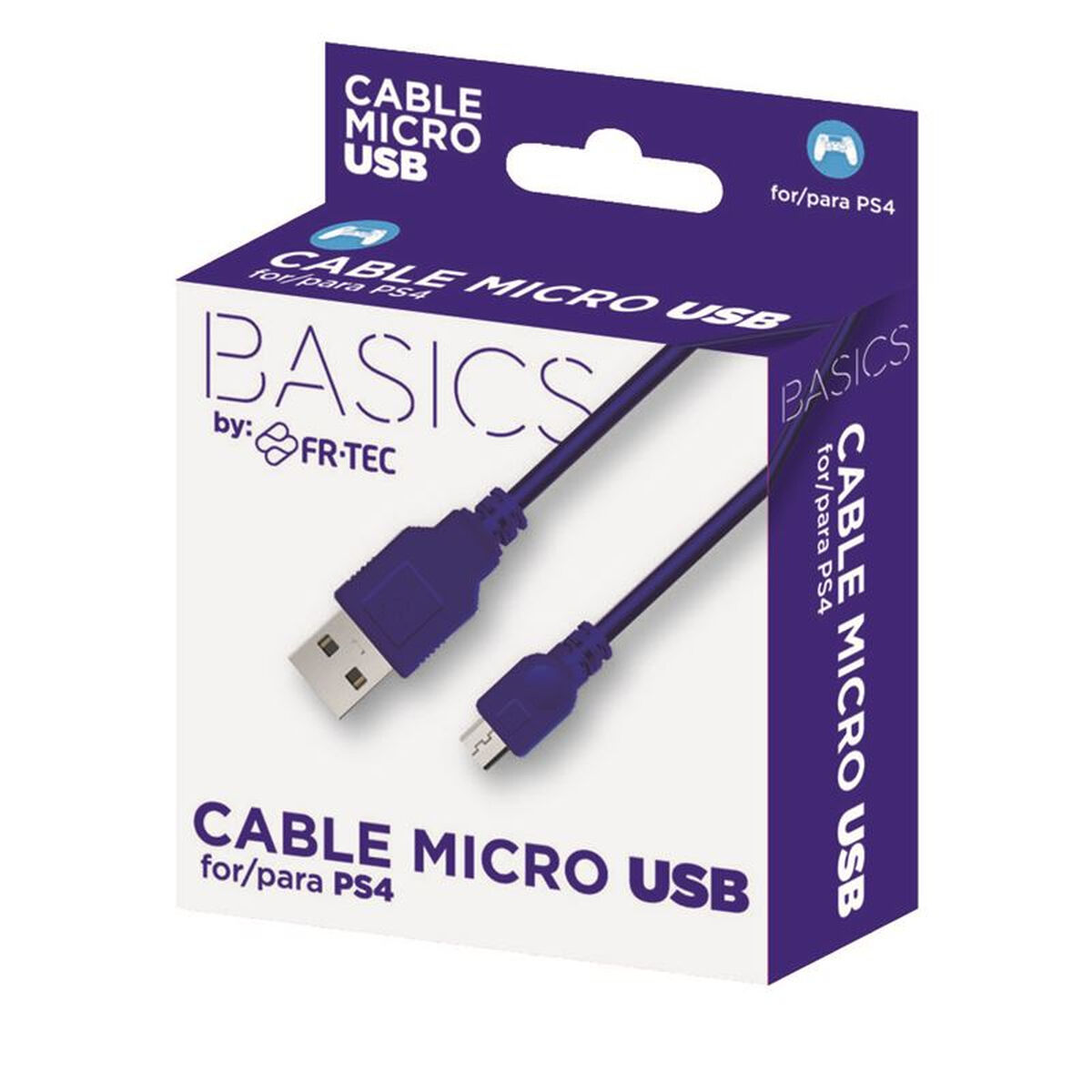 Micro USB to USB Cable FR-TEC FT0018 Blue Micro USB to USB Cable FR-TEC FT0018 Blue