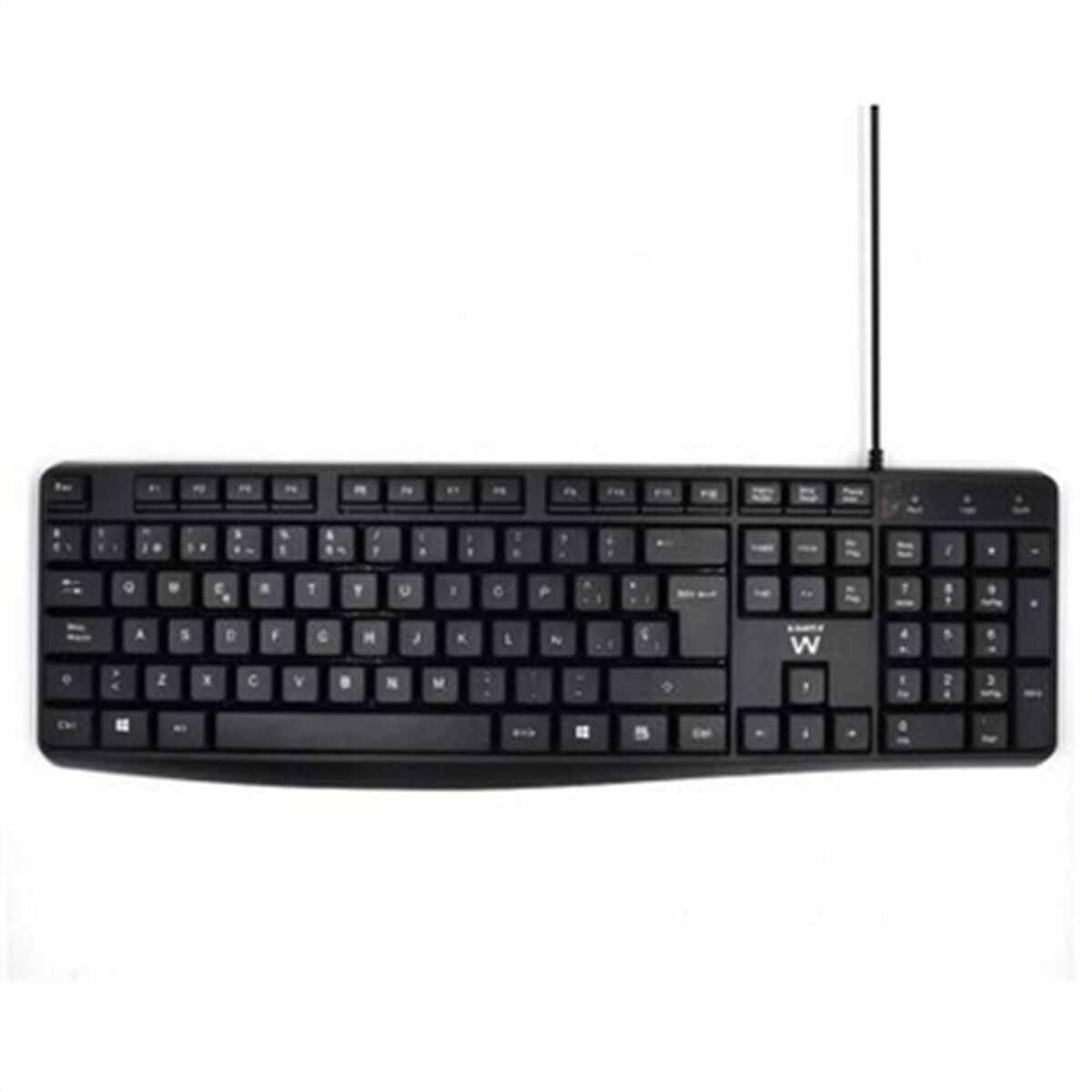 Keyboard Ewent EW3001 Black Spanish Qwerty Keyboard Ewent EW3001 Black Spanish Qwerty