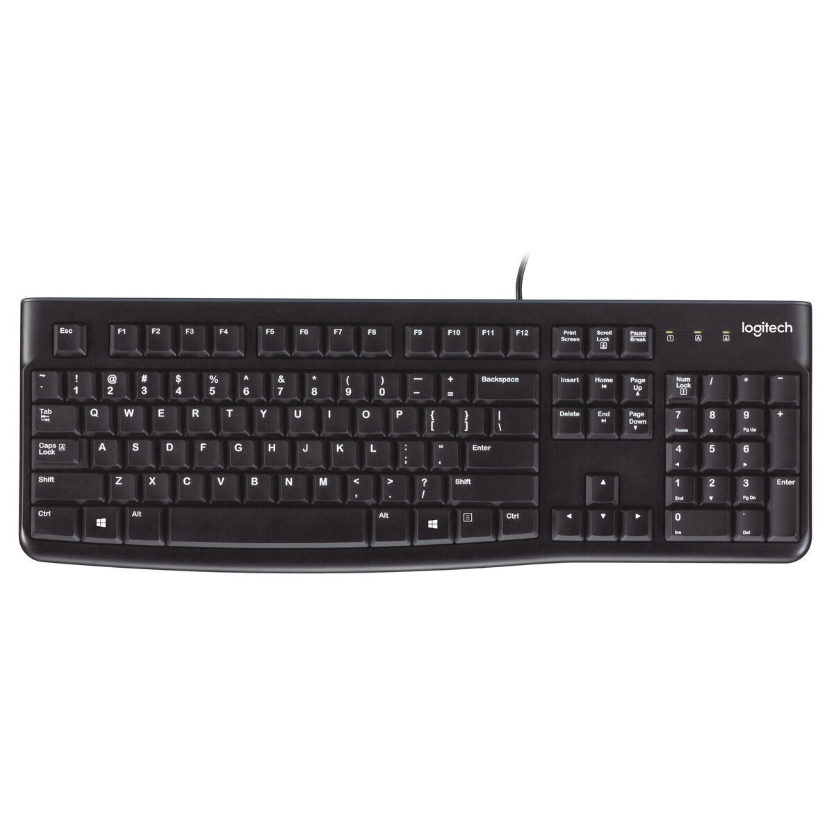 Keyboard Logitech K120 Black Spanish Qwerty Qwerty US Keyboard Logitech K120 Black Spanish Qwerty Qwerty US
