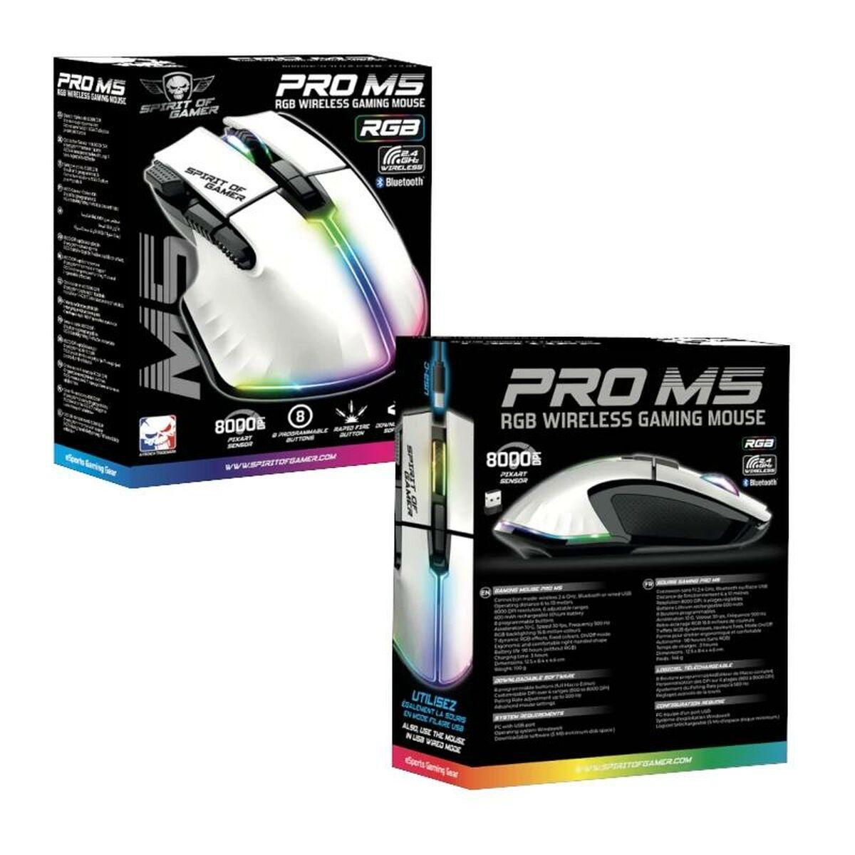 Wireless Mouse Spirit of Gamer Pro M5