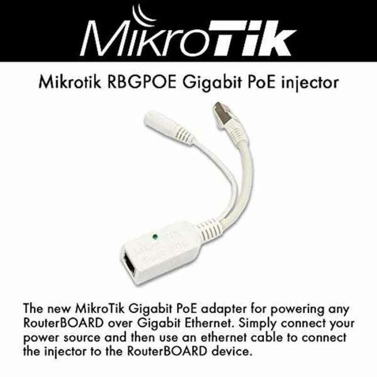 PoE Injector Mikrotik RBGPOE Gigabit Ethernet