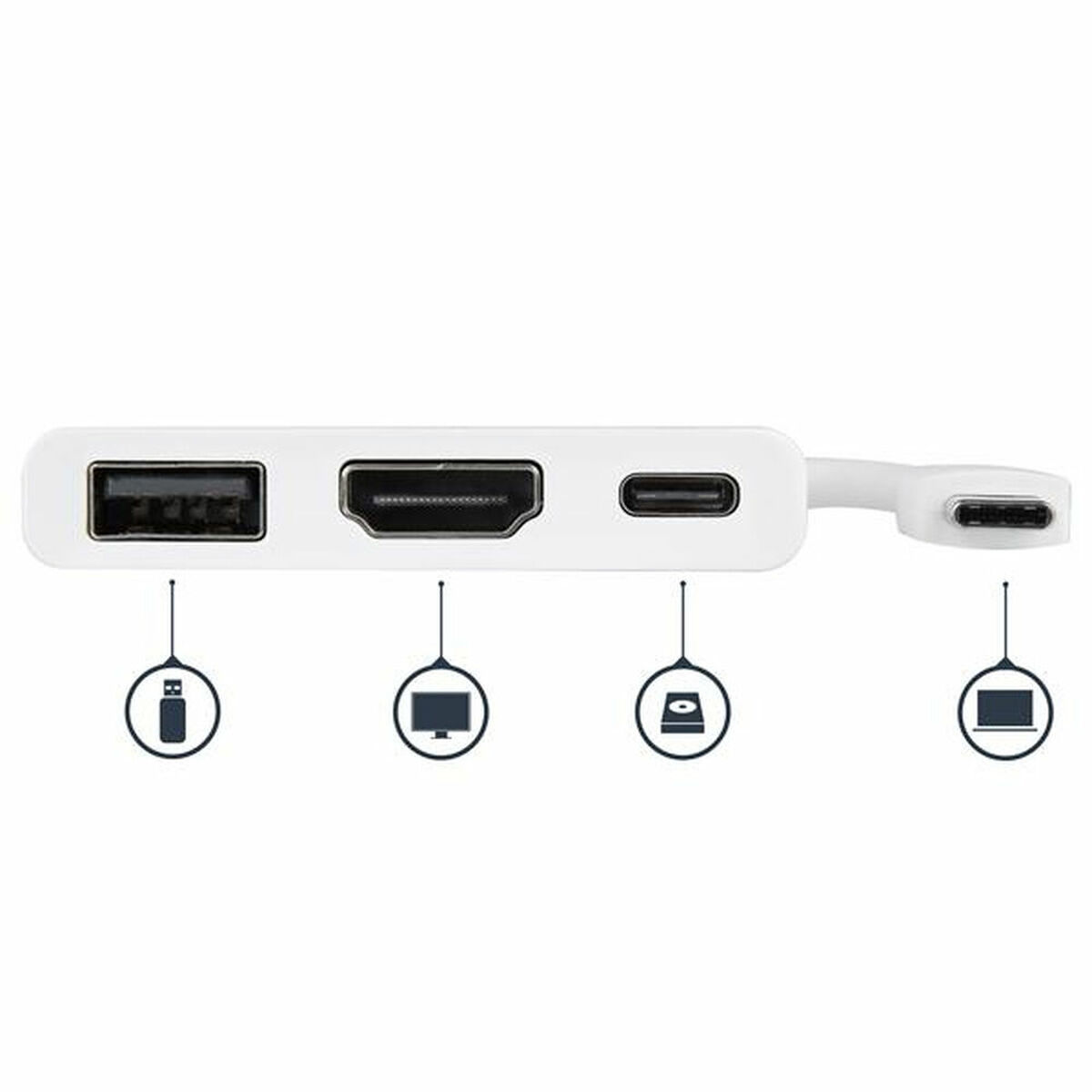 Dock Startech CDP2HDUACPW          4K Ultra HD White