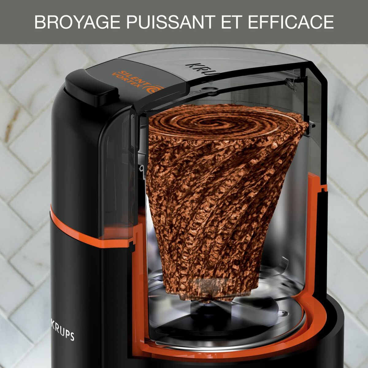 Electric Grinder Krups GX332810 Black 175 W 90 g