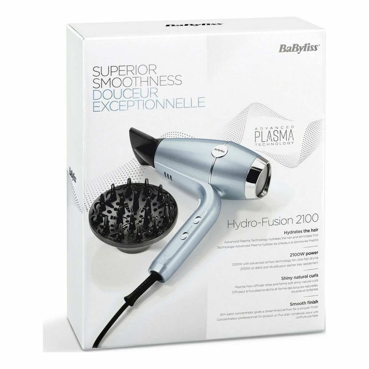 Hairdryer Babyliss Blue Metallic 2100 W