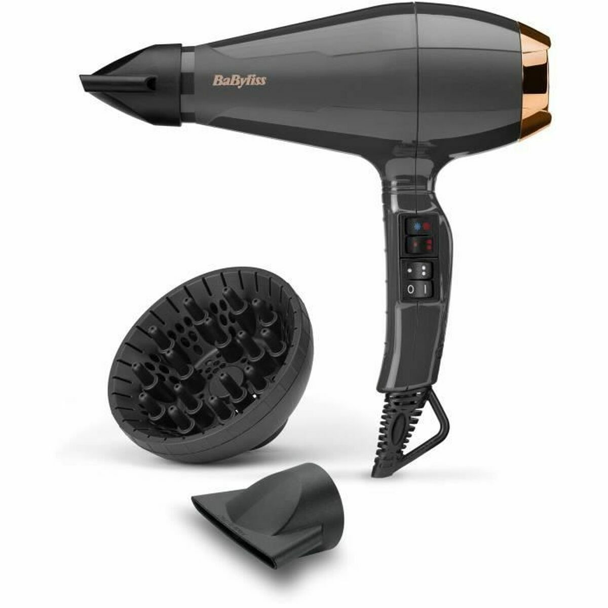 Hairdryer Babyliss 6719DE Black Grey 2200 W
