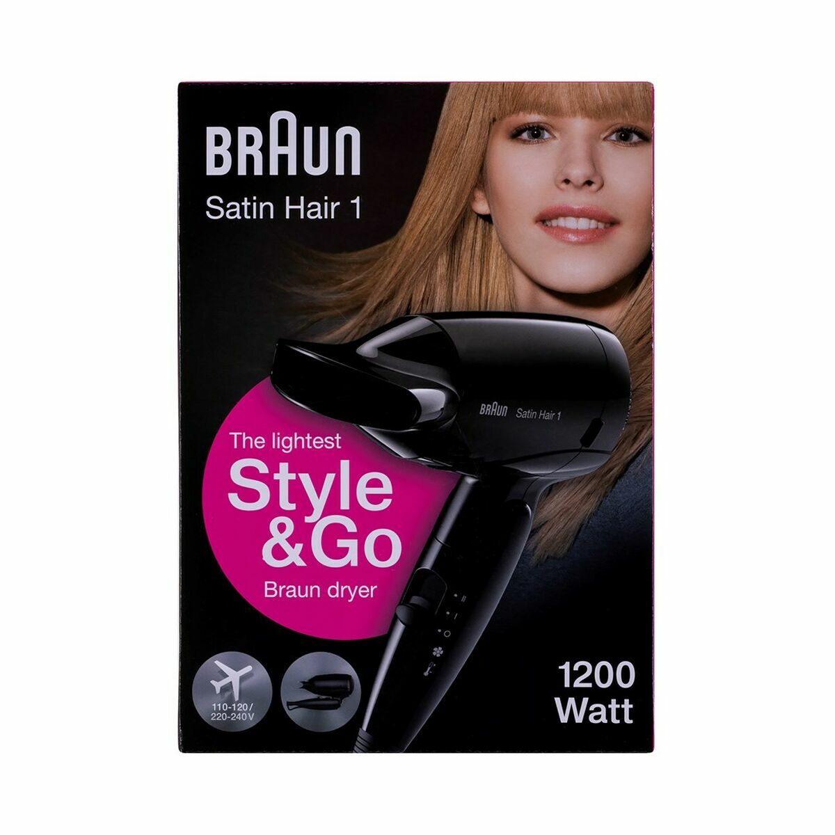 Hairdryer Braun HD130 Black 1200 W