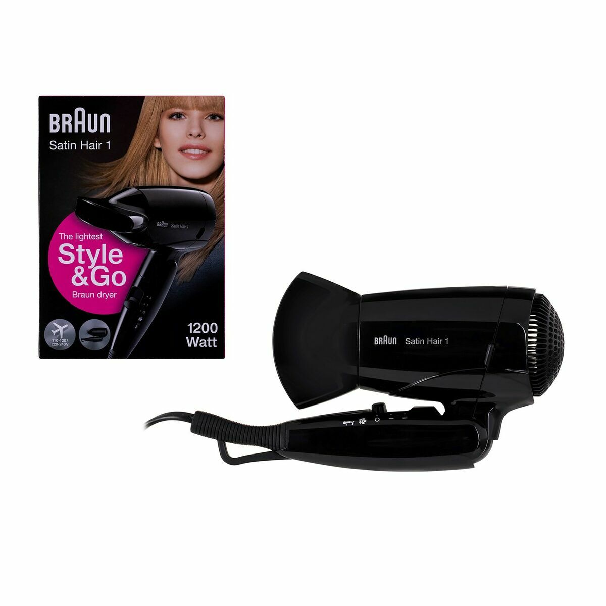 Hairdryer Braun HD130 Black 1200 W Hairdryer Braun HD130 Black 1200 W