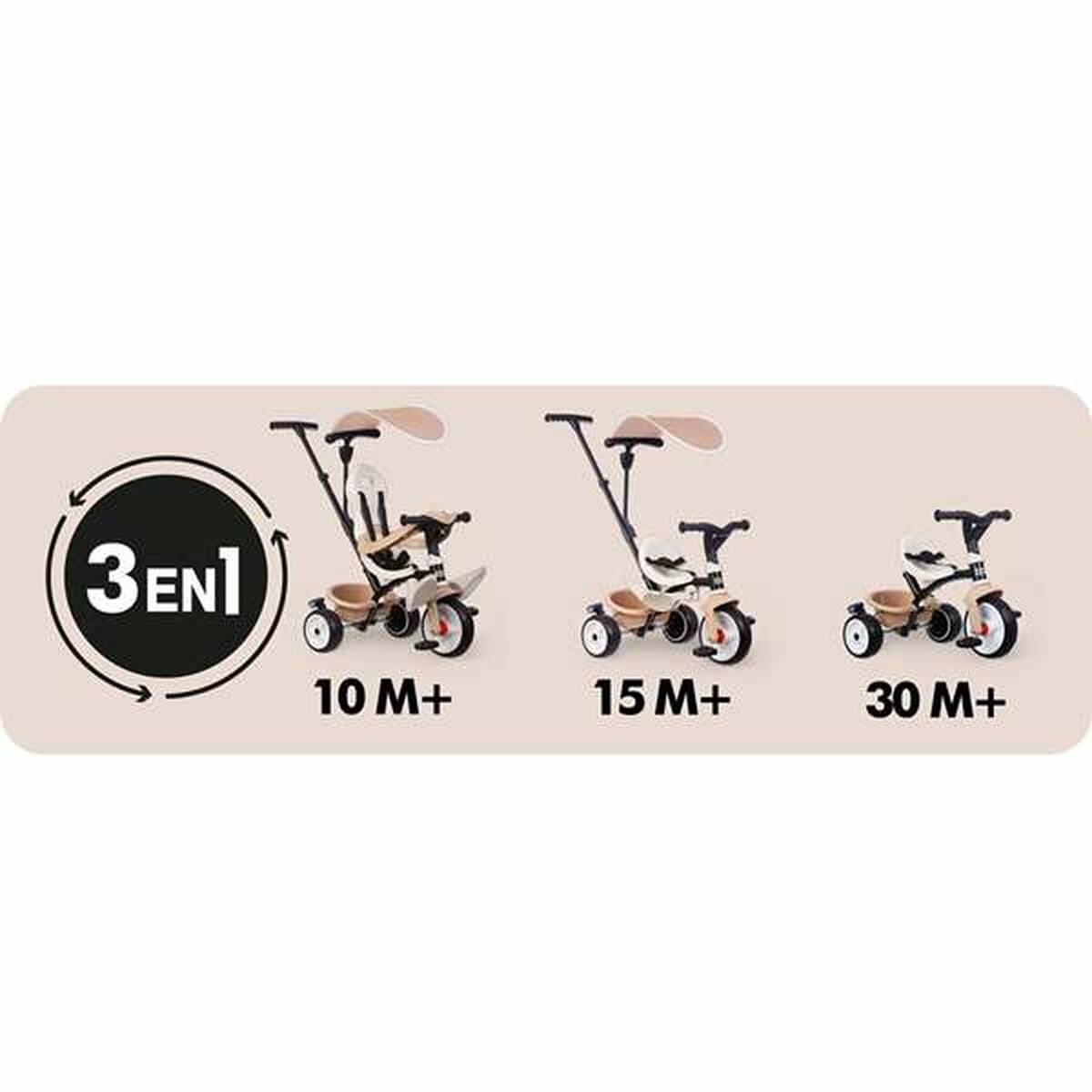 Tricycle Smoby Beige