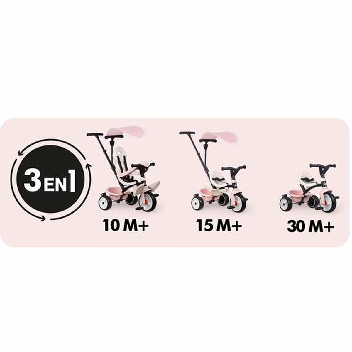 Tricycle Smoby Paseo para bebs Pink