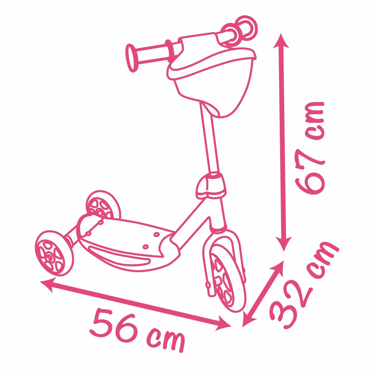 Scooter Smoby Pink