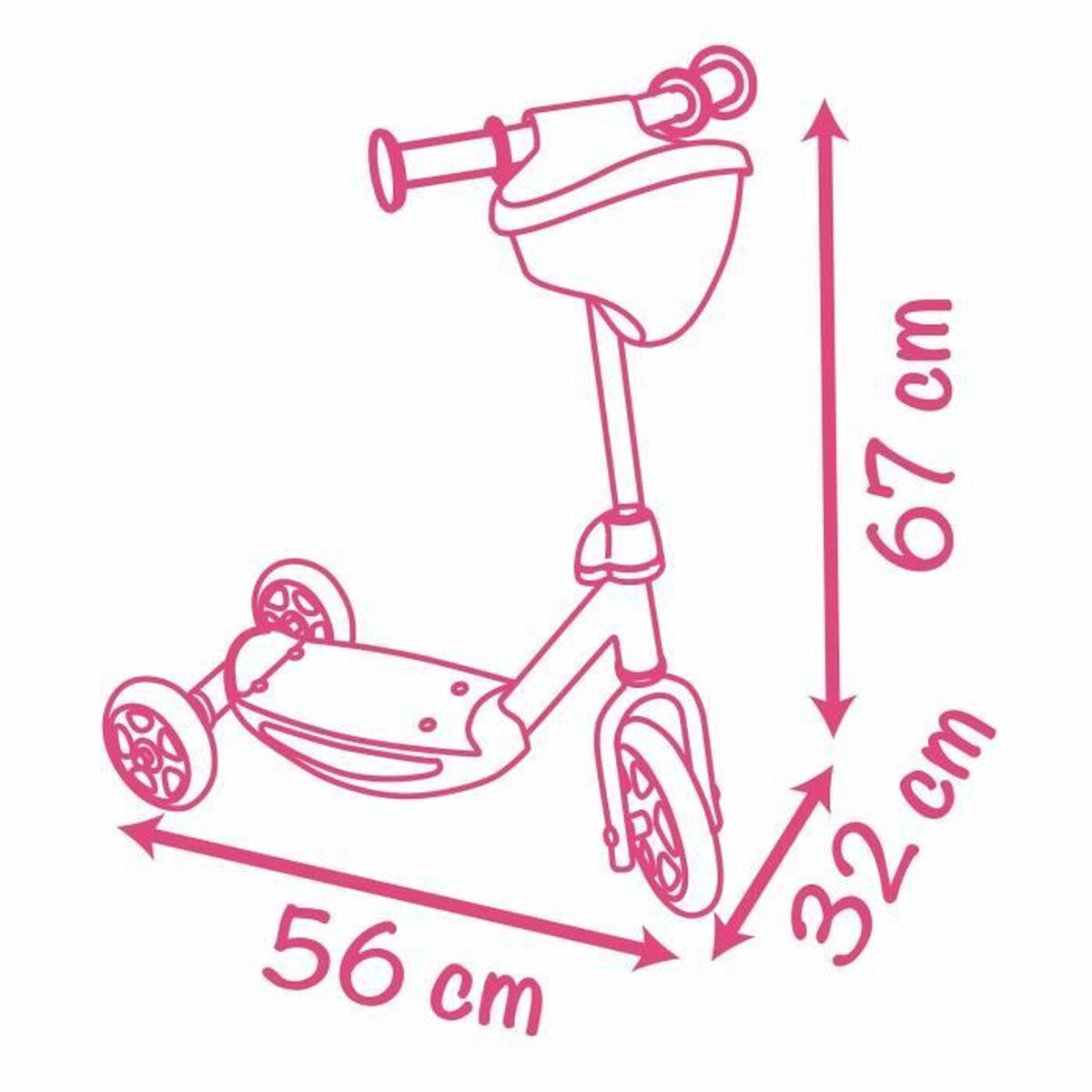 Scooter Smoby Pink