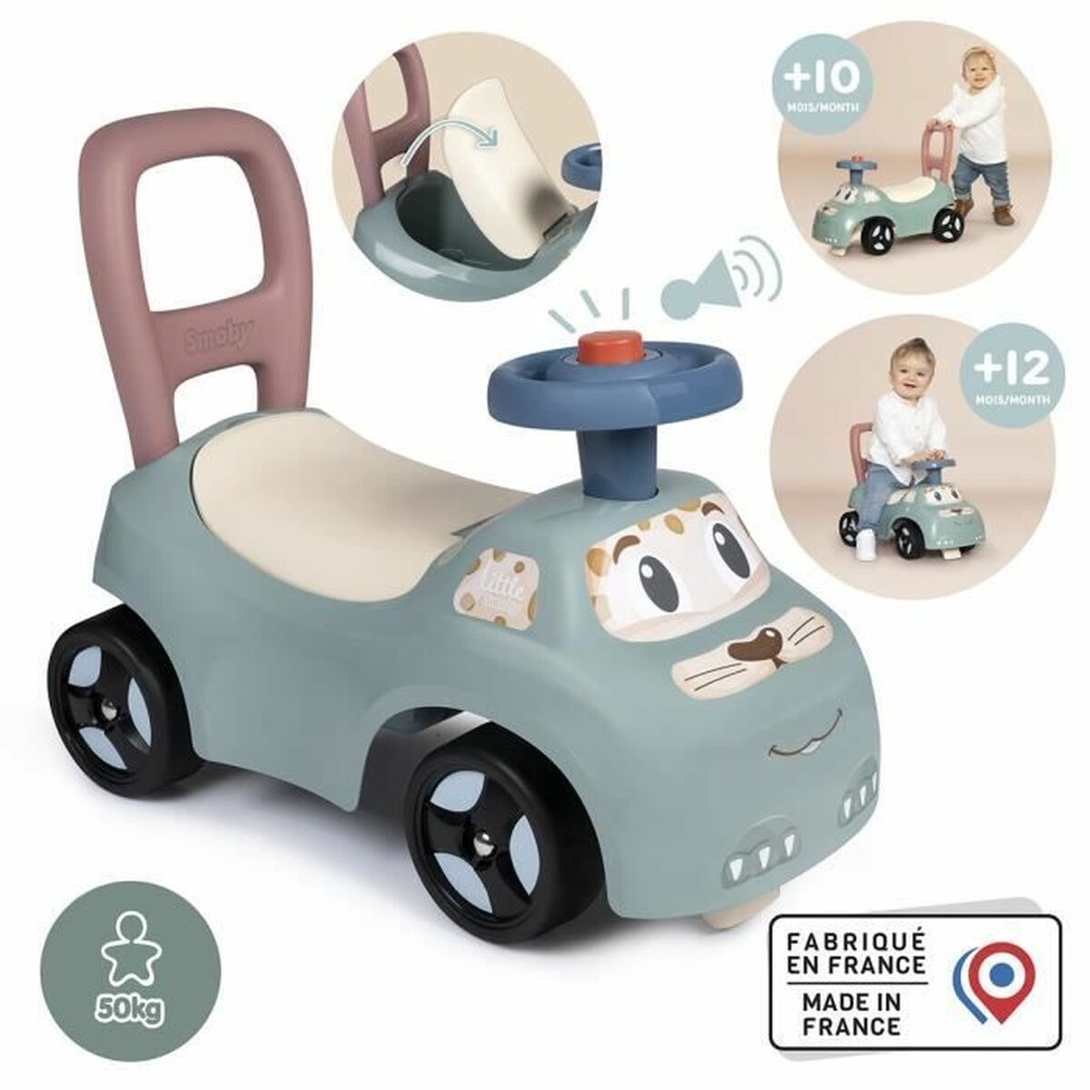 Ride-on toy Smoby White Ride-on toy Smoby White