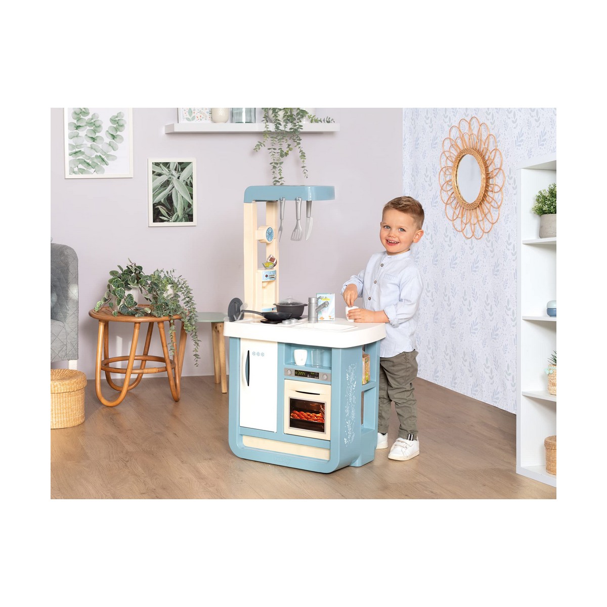 Toy kitchen Smoby Bon Appetit 52 x 32,5 x 95,7 cm Beige Blue