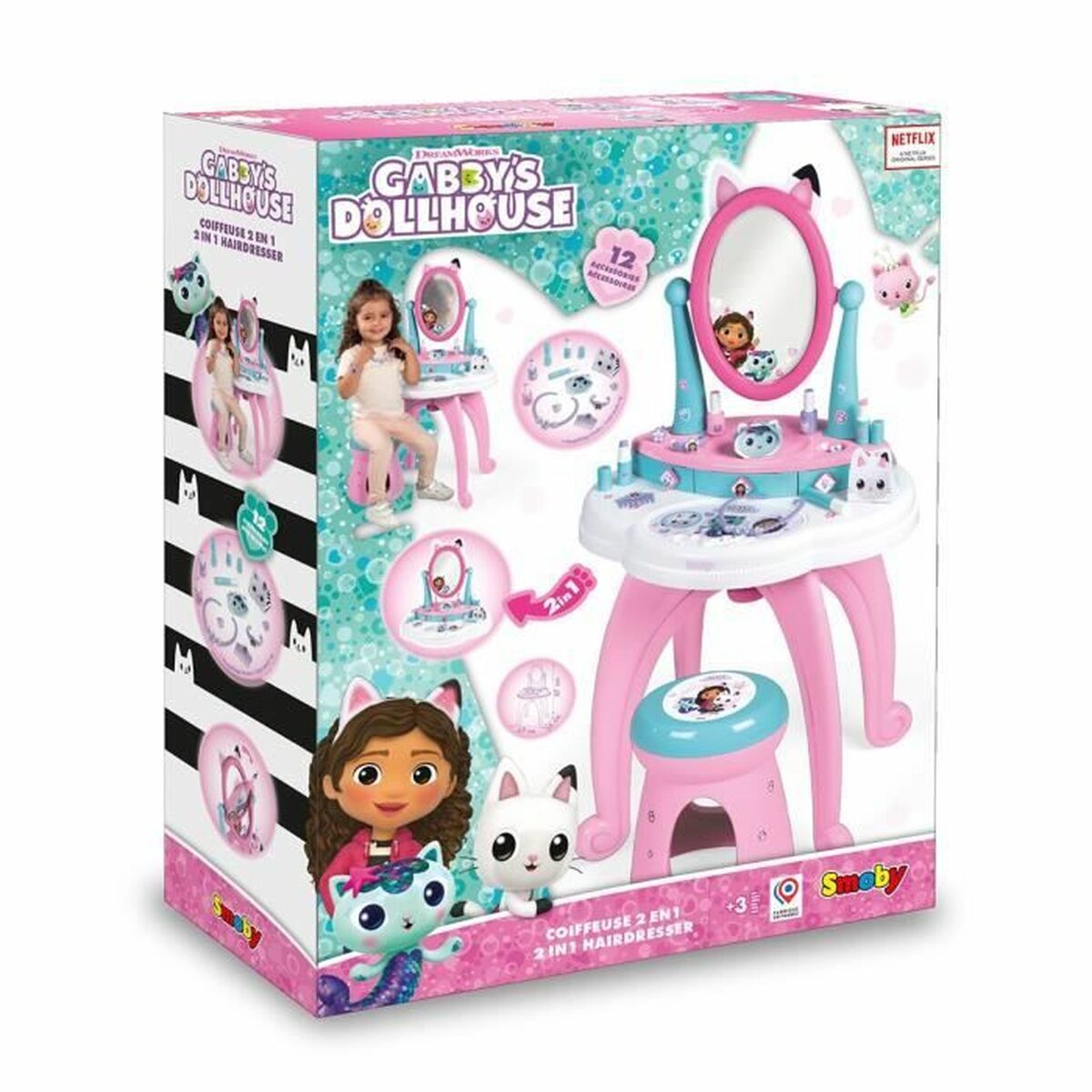 Children’s Make-up Set Smoby Gabby and the Magic House Pink Rose