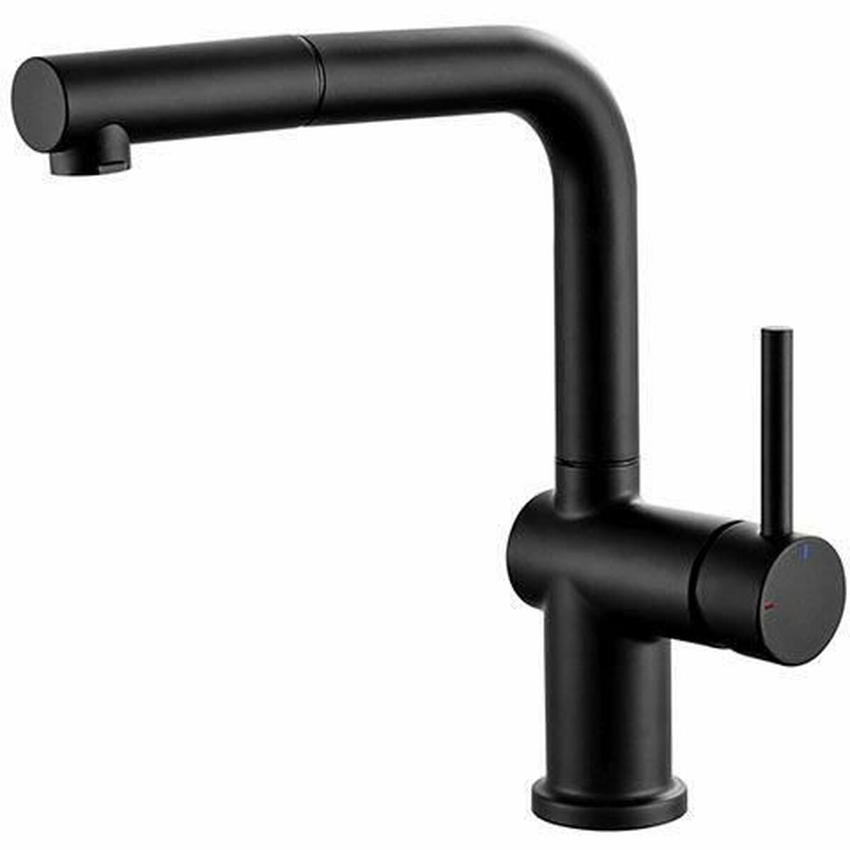 Mixer Tap Edouard Rousseau SQUARE Black Stainless steel C-shaped Mixer Tap Edouard Rousseau SQUARE Black Stainless steel C-shaped