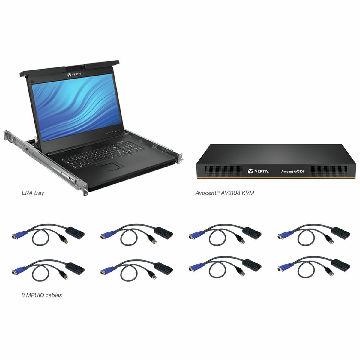 Console Vertiv LRA185KMM8D-001 LCD 18.5″