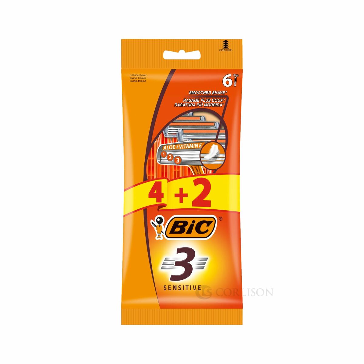 Manual shaving razor Bic