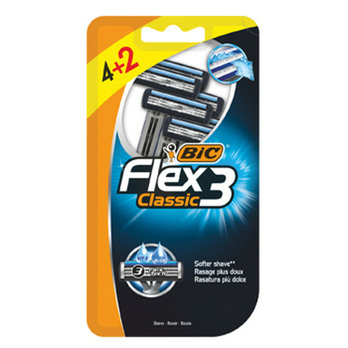 Manual shaving razor Bic (4 Units)