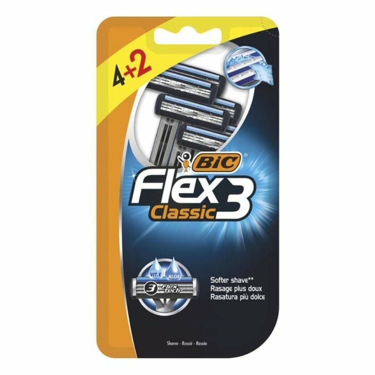 Manual shaving razor Bic (4 Units)