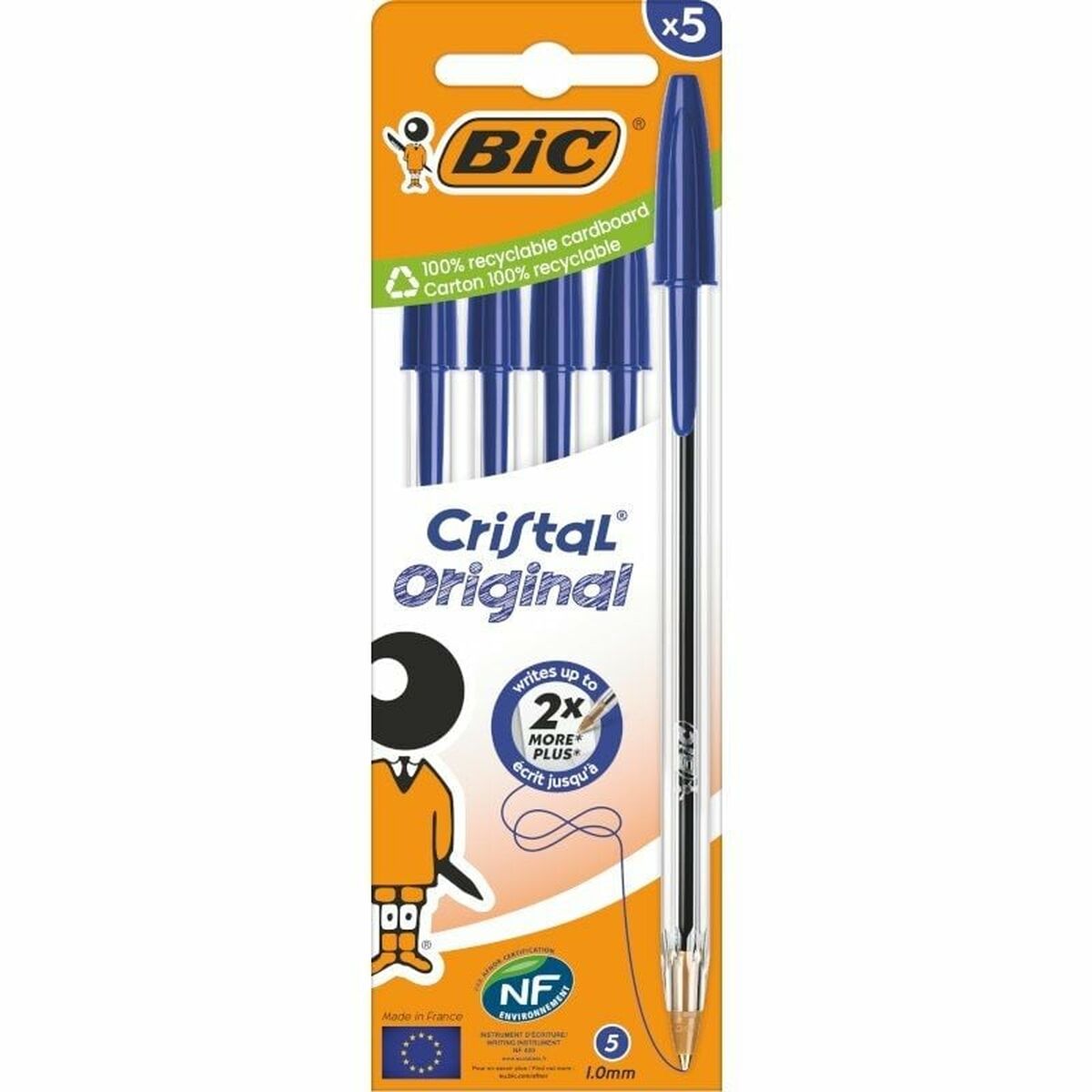 Set of Biros Bic Bic Cristal Original 516344 Blue Set of Biros Bic Bic Cristal Original 516344 Blue