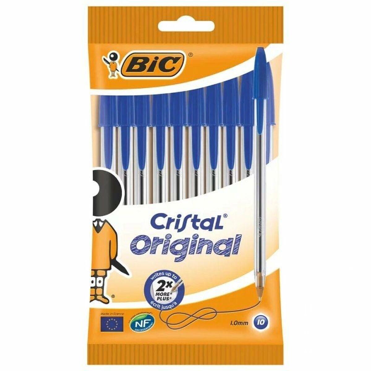 Set of Biros Bic Cristal Original 516352 Blue (10 Units)