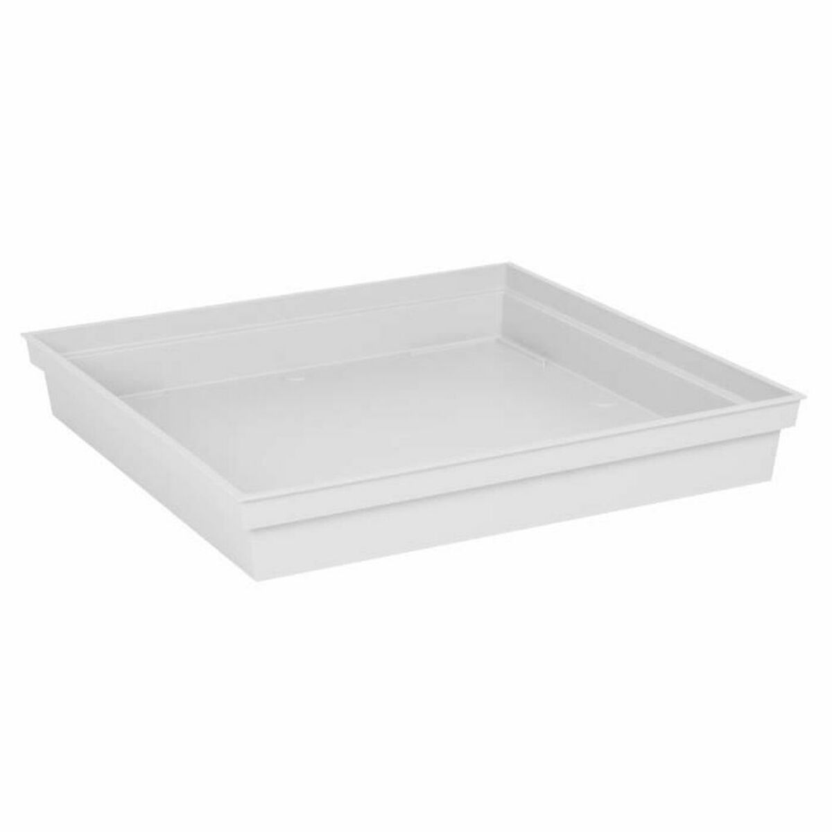 Flower Pot Dish EDA Tuscany Squared White 40 cm 40 x 40 x 5,9 cm Flower Pot Dish EDA Tuscany Squared White 40 cm 40 x 40 x 5,9 cm