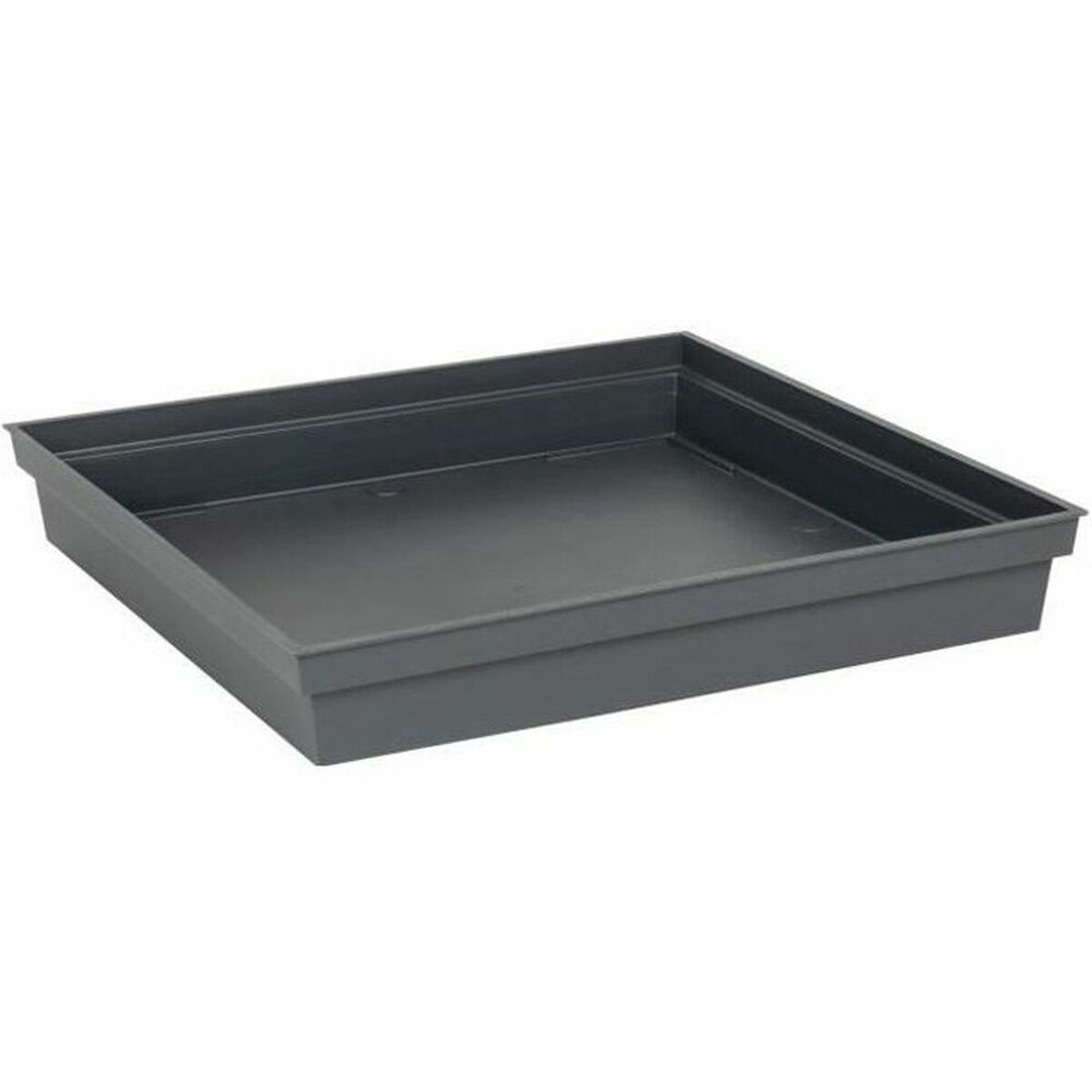 Flower Pot Dish EDA Tuscany Squared Anthracite 40 x 40 x 5,9 cm Flower Pot Dish EDA Tuscany Squared Anthracite 40 x 40 x 5,9 cm