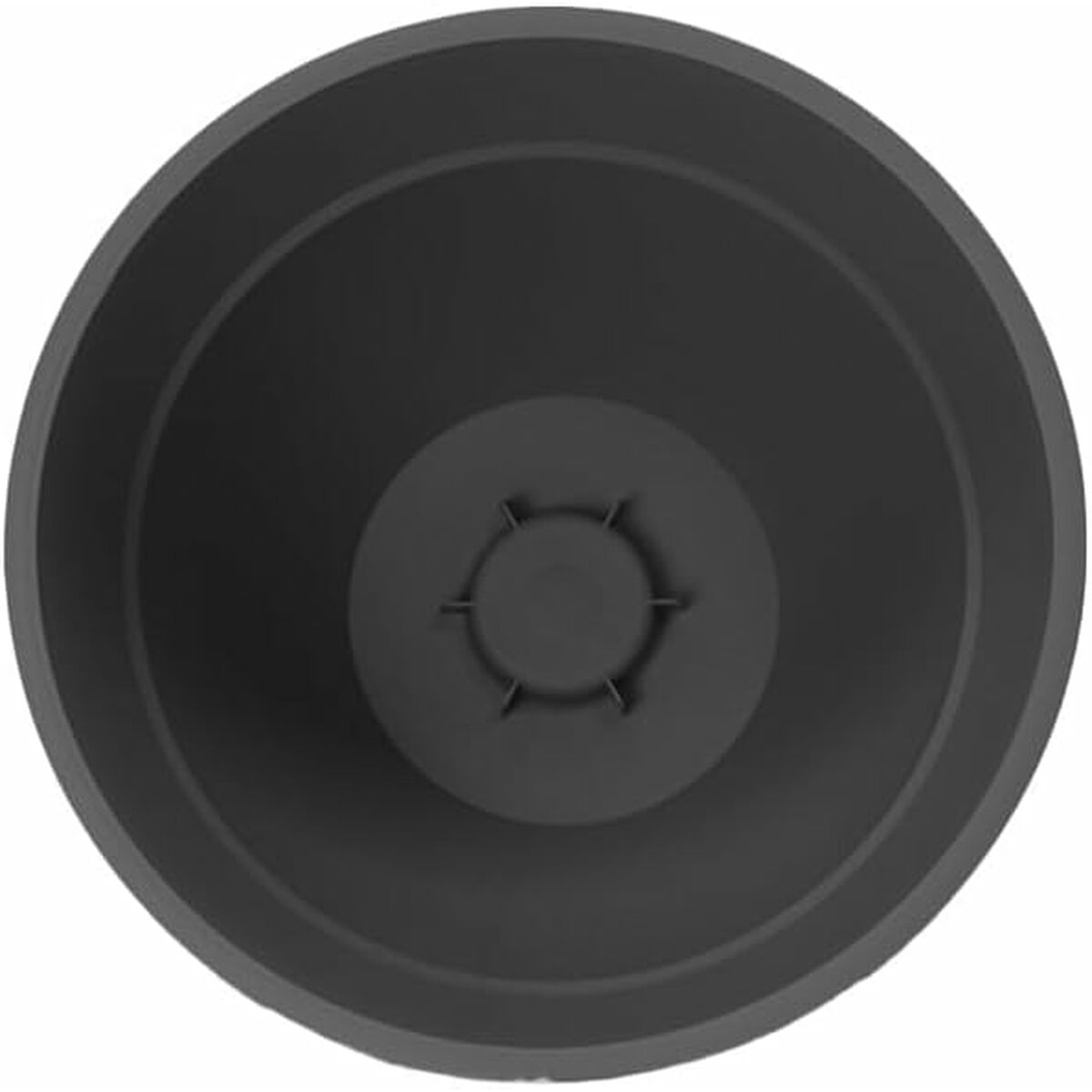 Plant pot EDA Grey  52 cm Dark grey Plastic Circular Modern