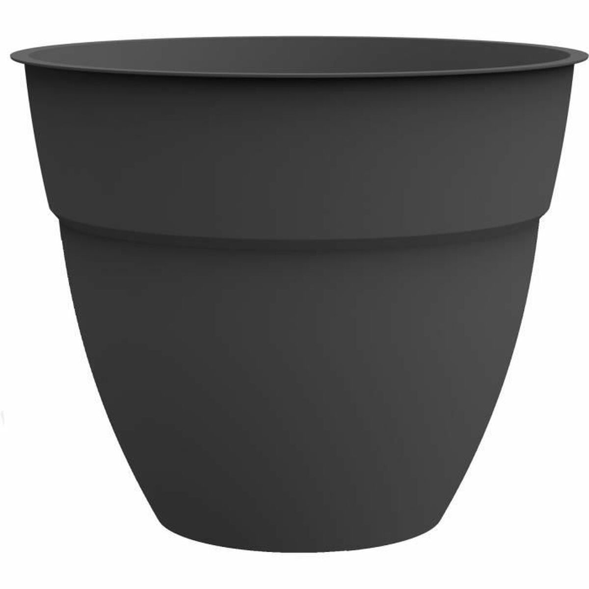 Plant pot EDA Grey  52 cm Dark grey Plastic Circular Modern