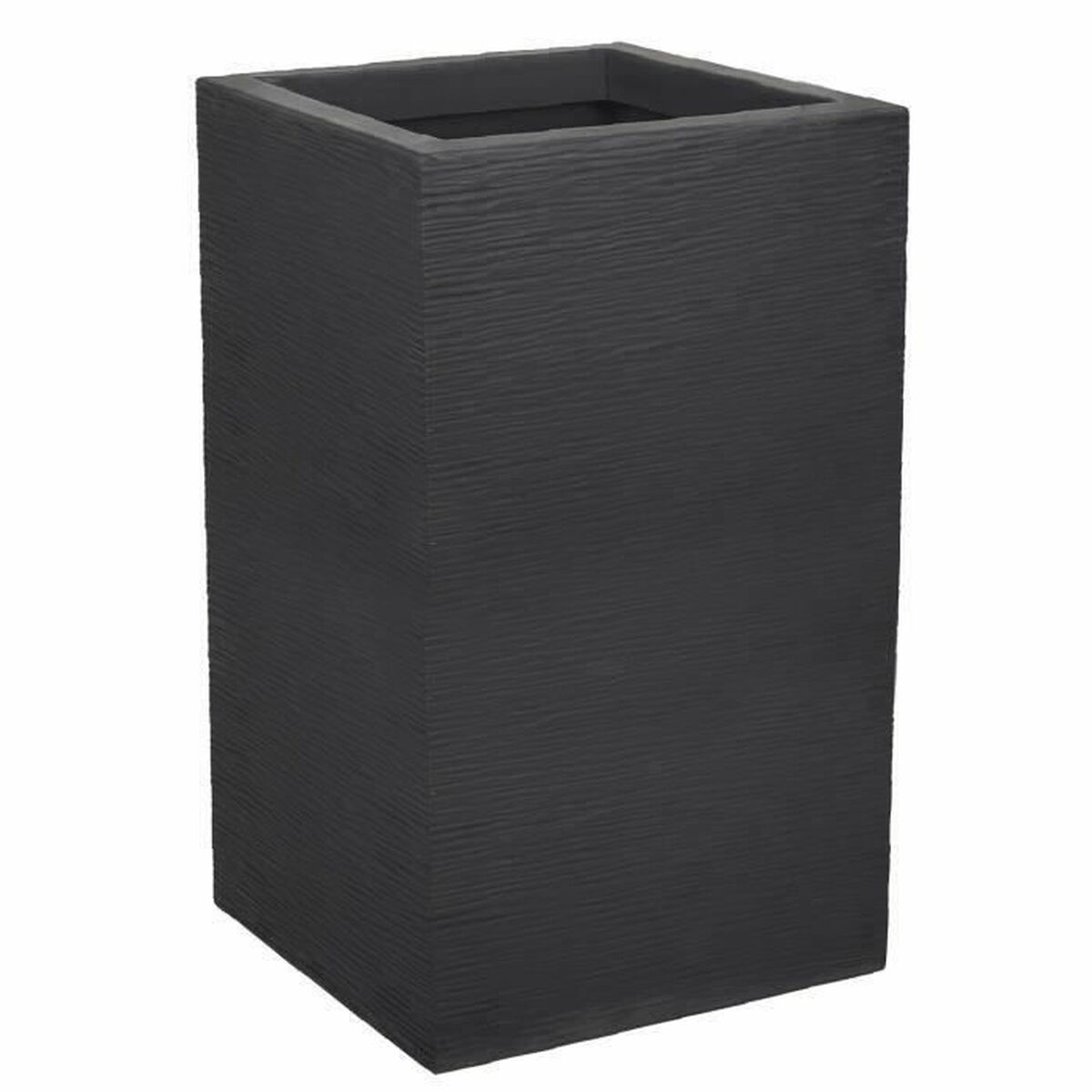 Plant pot EDA Graphit Up Squared Anthracite Plastic 29,5 x 29,5 x 49,5 cm Plant pot EDA Graphit Up Squared Anthracite Plastic 29,5 x 29,5 x 49,5 cm