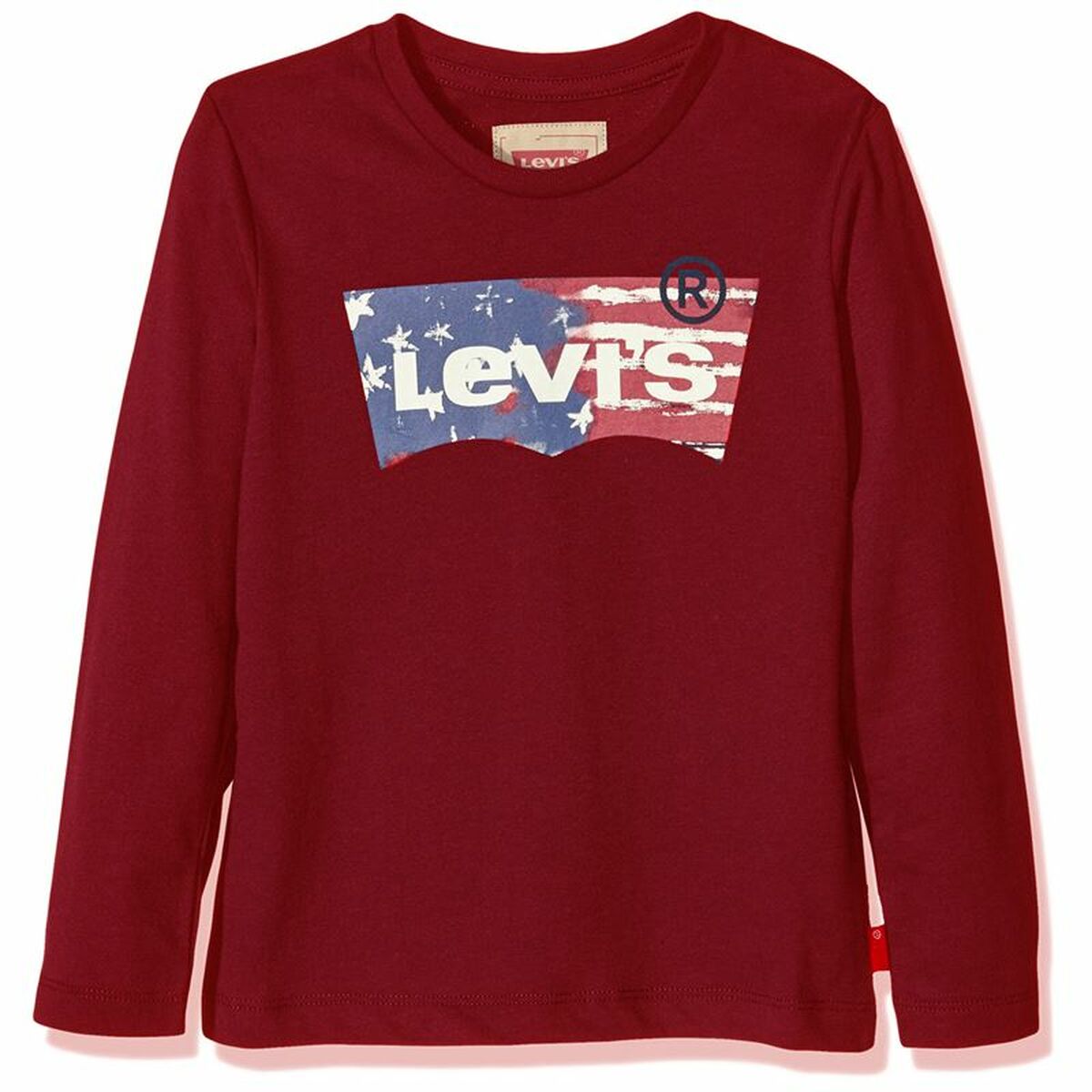 Men’s Short Sleeve T-Shirt Levi’s NI10337 Dark Red