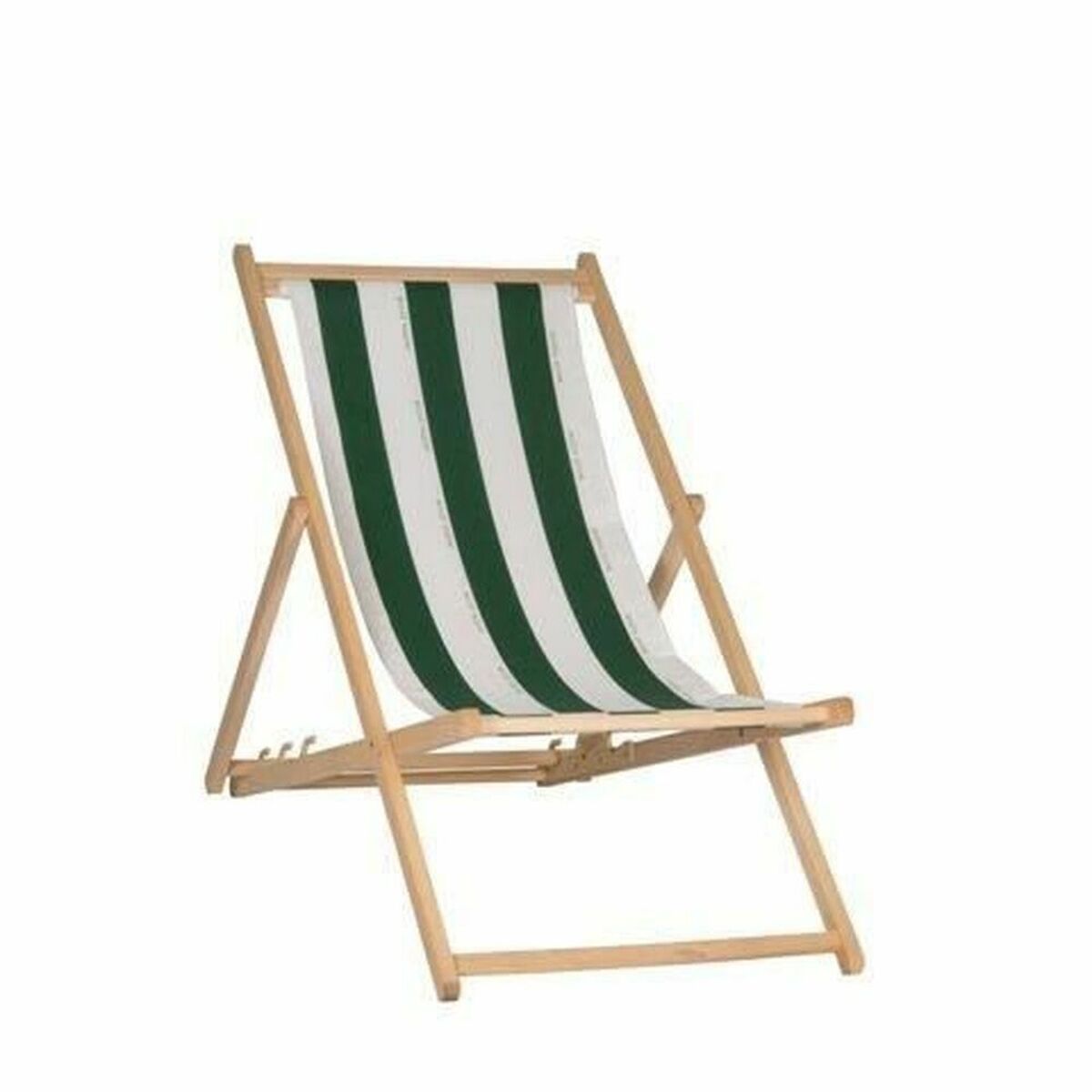 Sun-lounger Jardin Prive Cancale Stripes White/Green beech wood (132 x 55 x 35 cm) Sun-lounger Jardin Prive Cancale Stripes White/Green beech wood (132 x 55 x 35 cm)