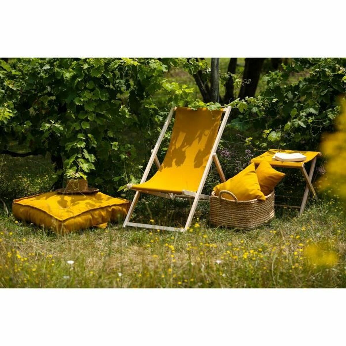 Sun-lounger Jardin Prive F100